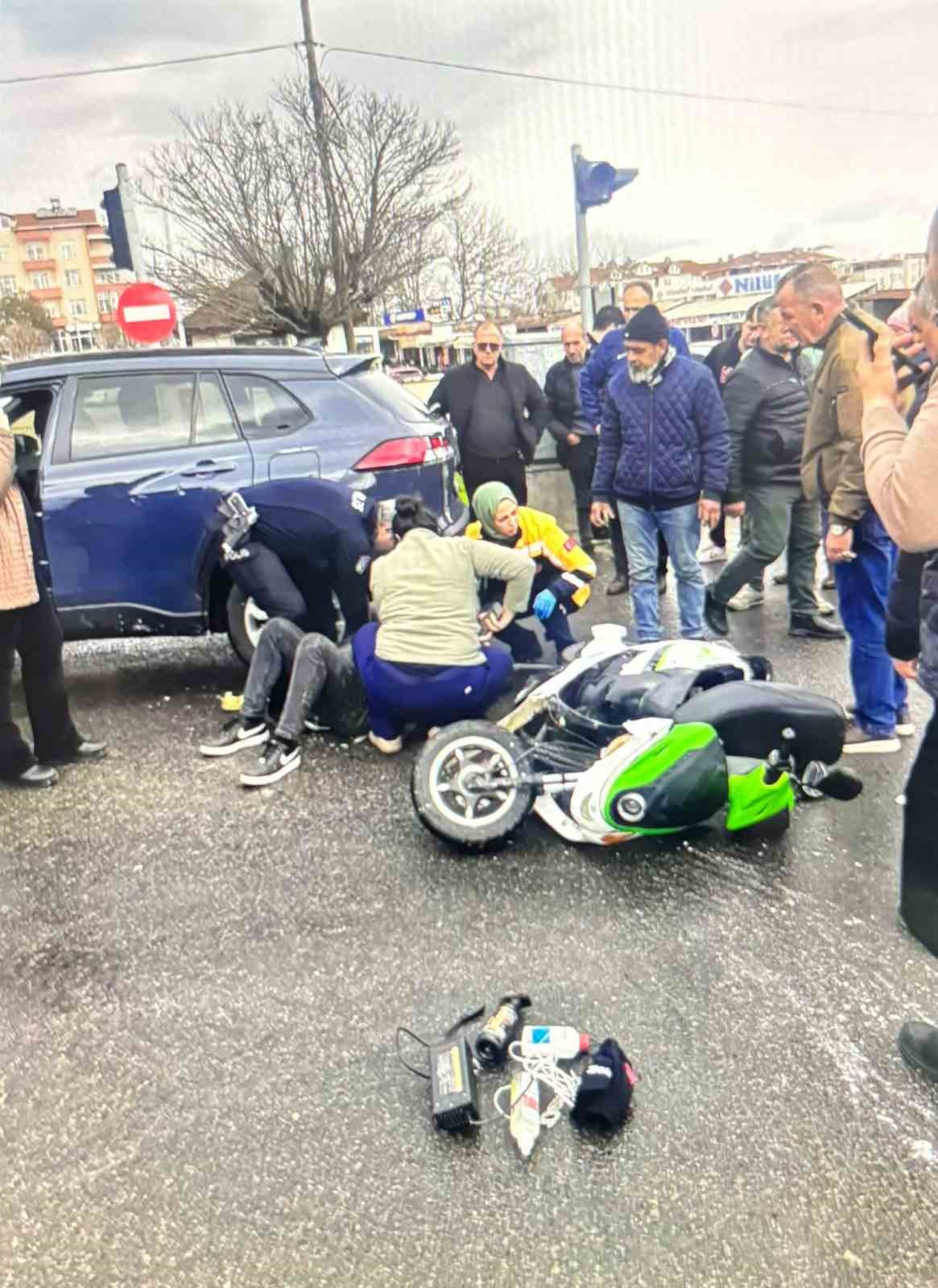 Babaeski’de elektrikli bisiklet ile otomobil çarpıştı: 1 ölü
