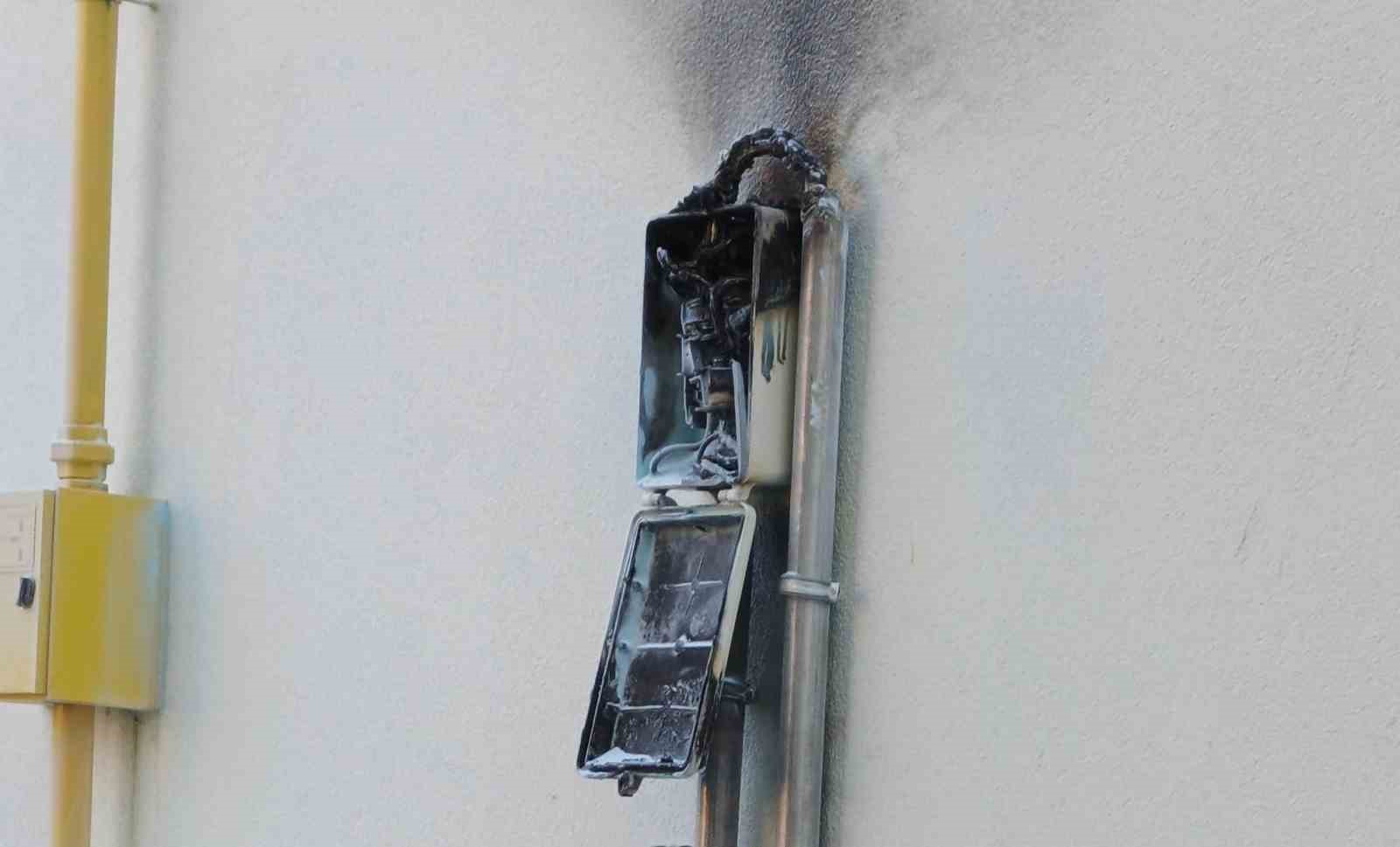 Bafra’da korkutan yangın
