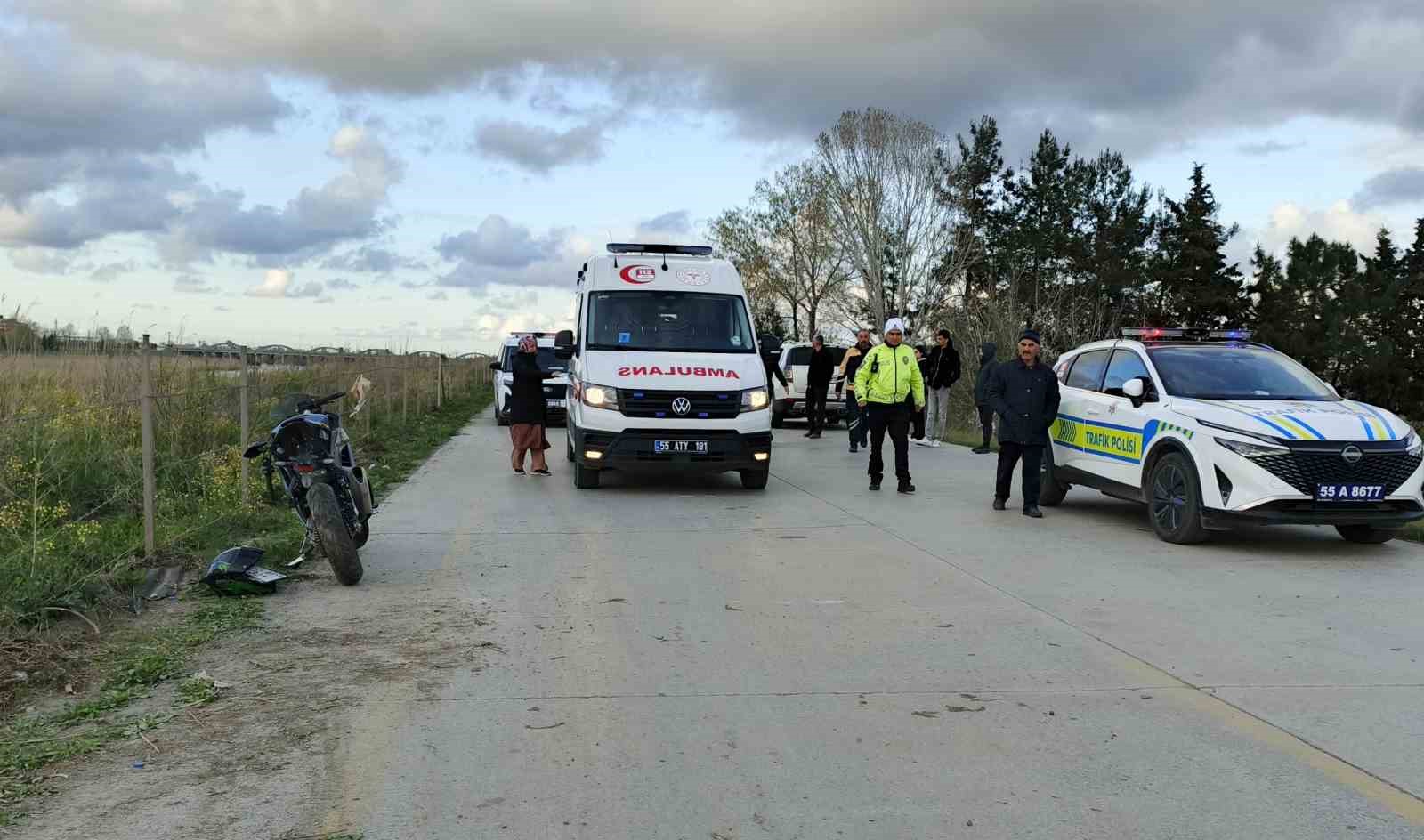 Bafra’da motosiklet kazası: 1 yaralı
