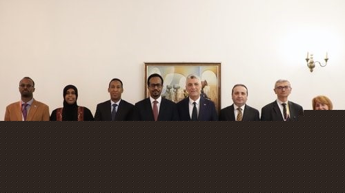 Bakan Bolat, Somali Ticaret ve Sanayi Bakanı Hassan ile görüştü
Bakan Bolat, Somali Ticaret ve Sanayi Bakanı Hassan ile görüştü