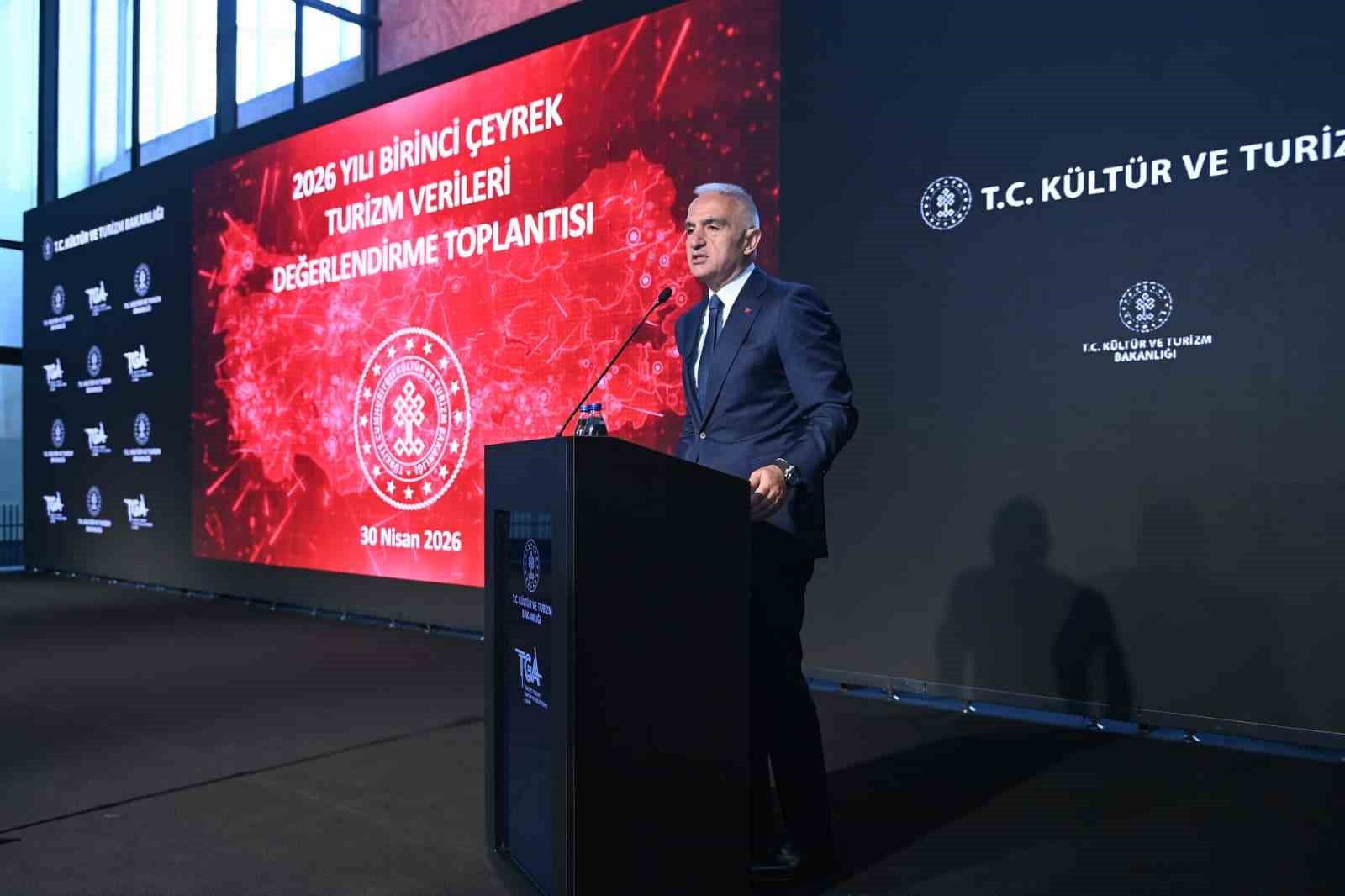 Bakan Ersoy: "Turizm geliri 2026 yılının ilk çeyreğinde yüzde 4,2 artışla 9,8 milyar dolar oldu"
