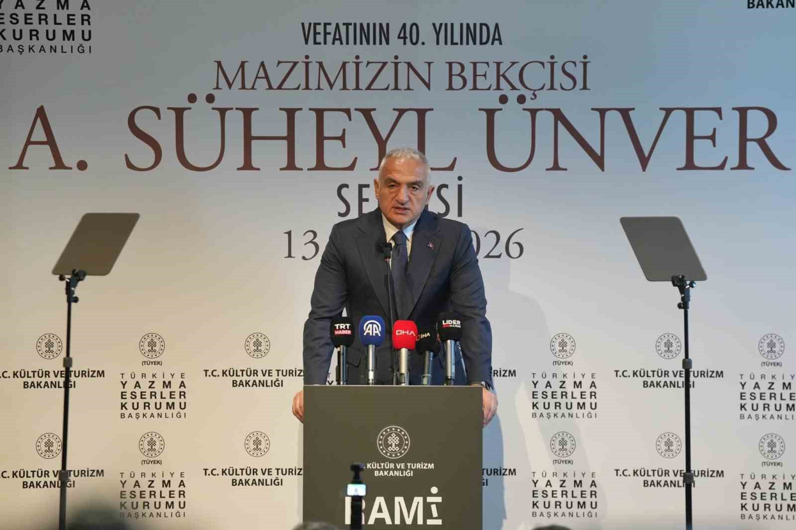 Bakan Ersoy: "Yazma eserler bugünü anlamanın ve geleceği inşa etmenin en sağlam zeminidir"
Bakan Ersoy: "Yazma eserler bugünü anlamanın ve geleceği inşa etmenin en sağlam zeminidir"