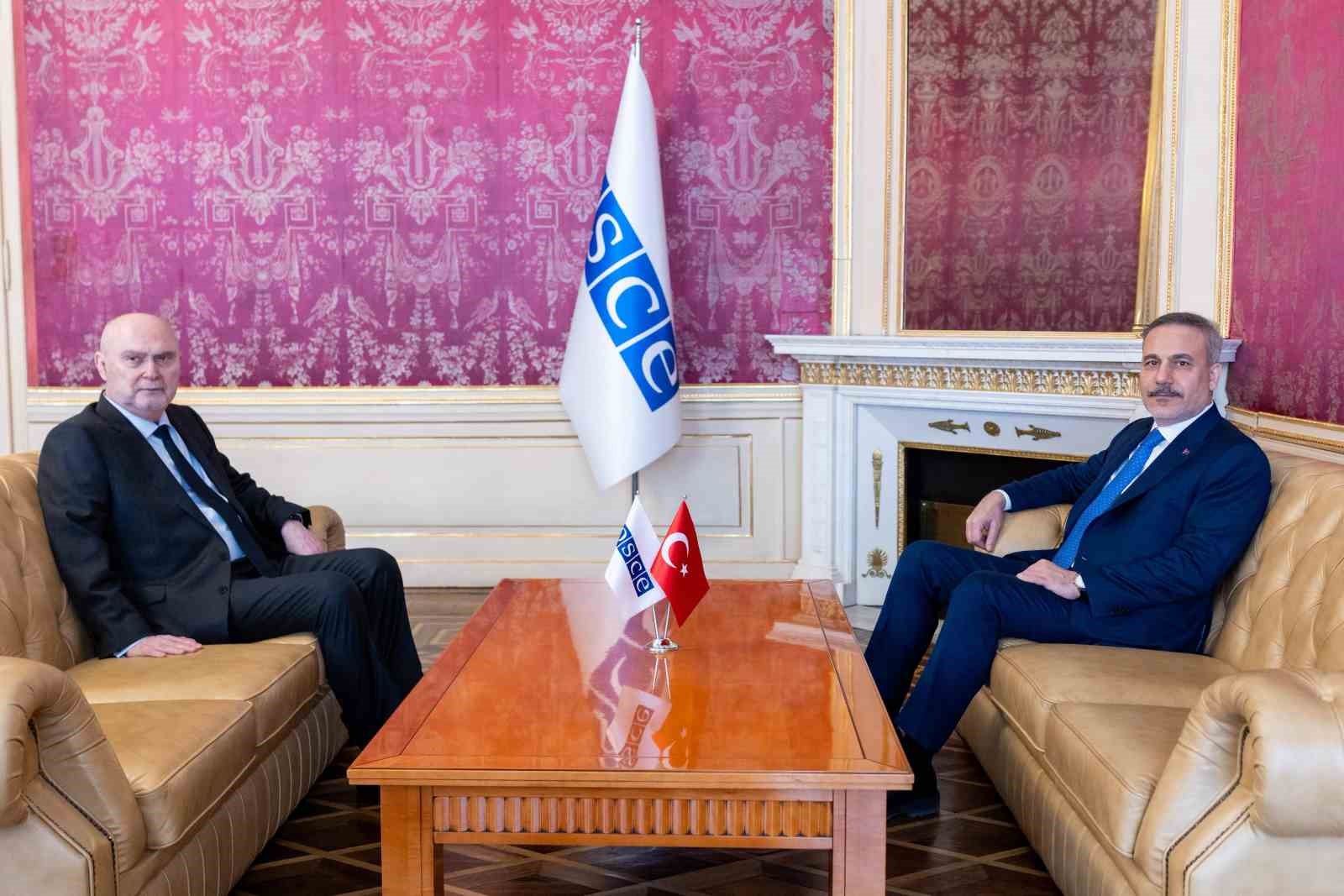 Bakan Fidan, AGİT Genel Sekreteri Sinirlioğlu ile bir araya geldi
