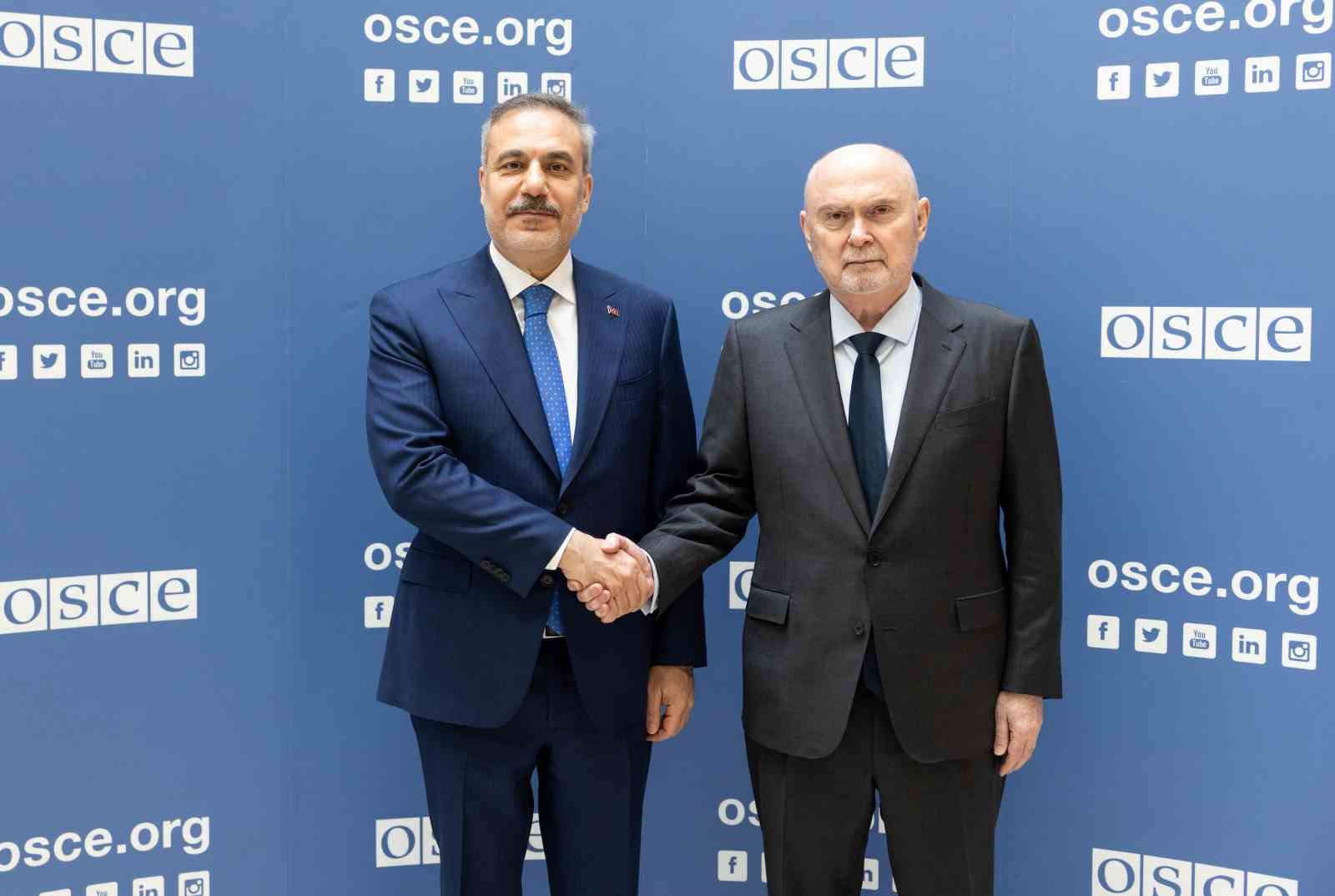 Bakan Fidan, AGİT Genel Sekreteri Sinirlioğlu ile bir araya geldi
