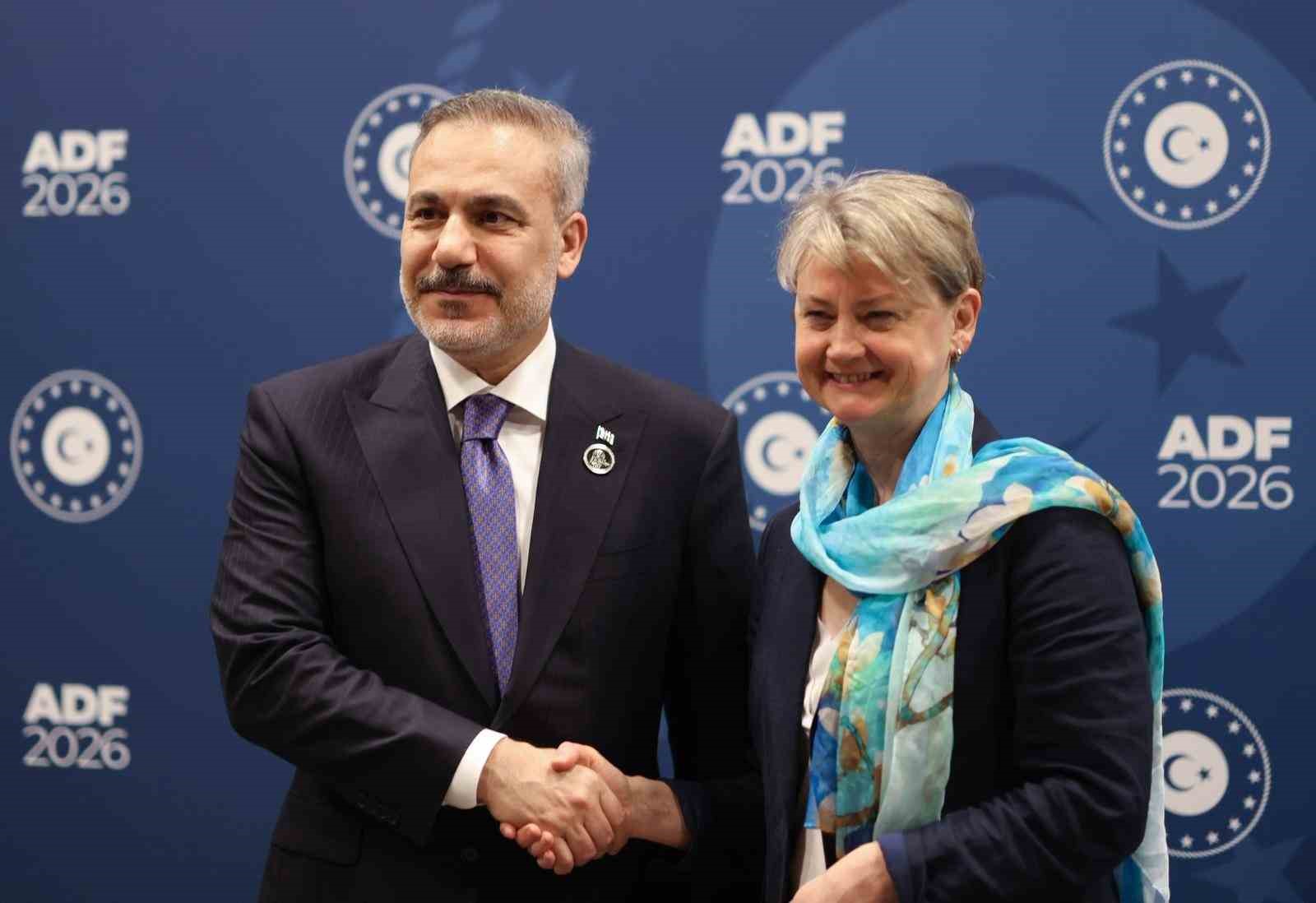 Bakan Fidan, Birleşik Krallık Dışişleri, İngiliz Milletler Topluluğu ve Kalkınma Bakanı Cooper ile görüştü
