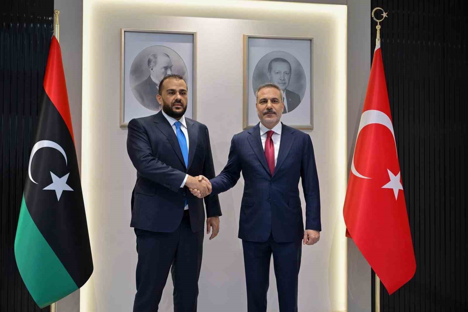 Bakan Fidan, Libya Milli Birlik Hükümeti Savunma Bakanvekili Zubi ile görüştü
