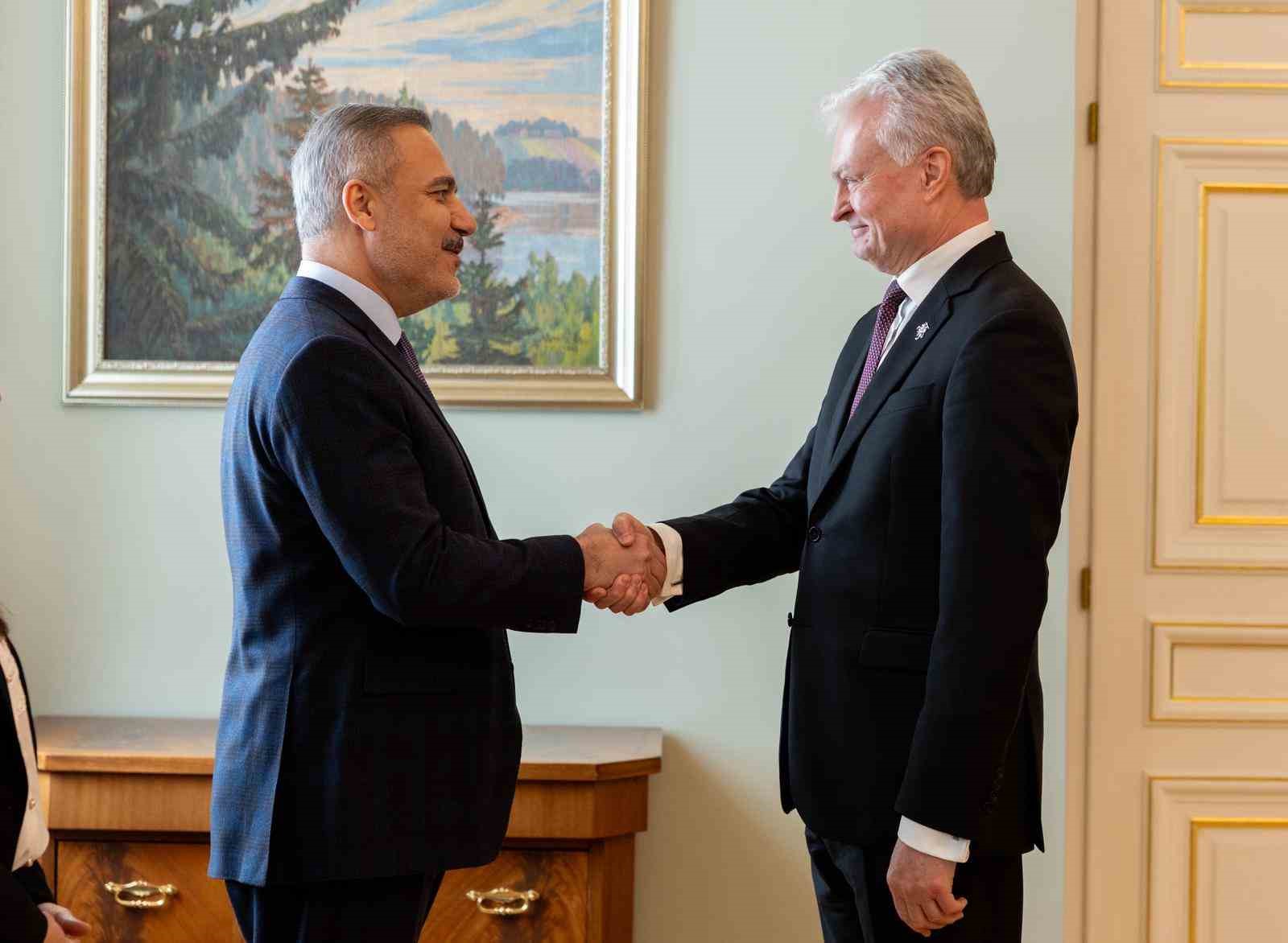 Bakan Fidan, Litvanya Cumhurbaşkanı Nauseda ile görüştü
