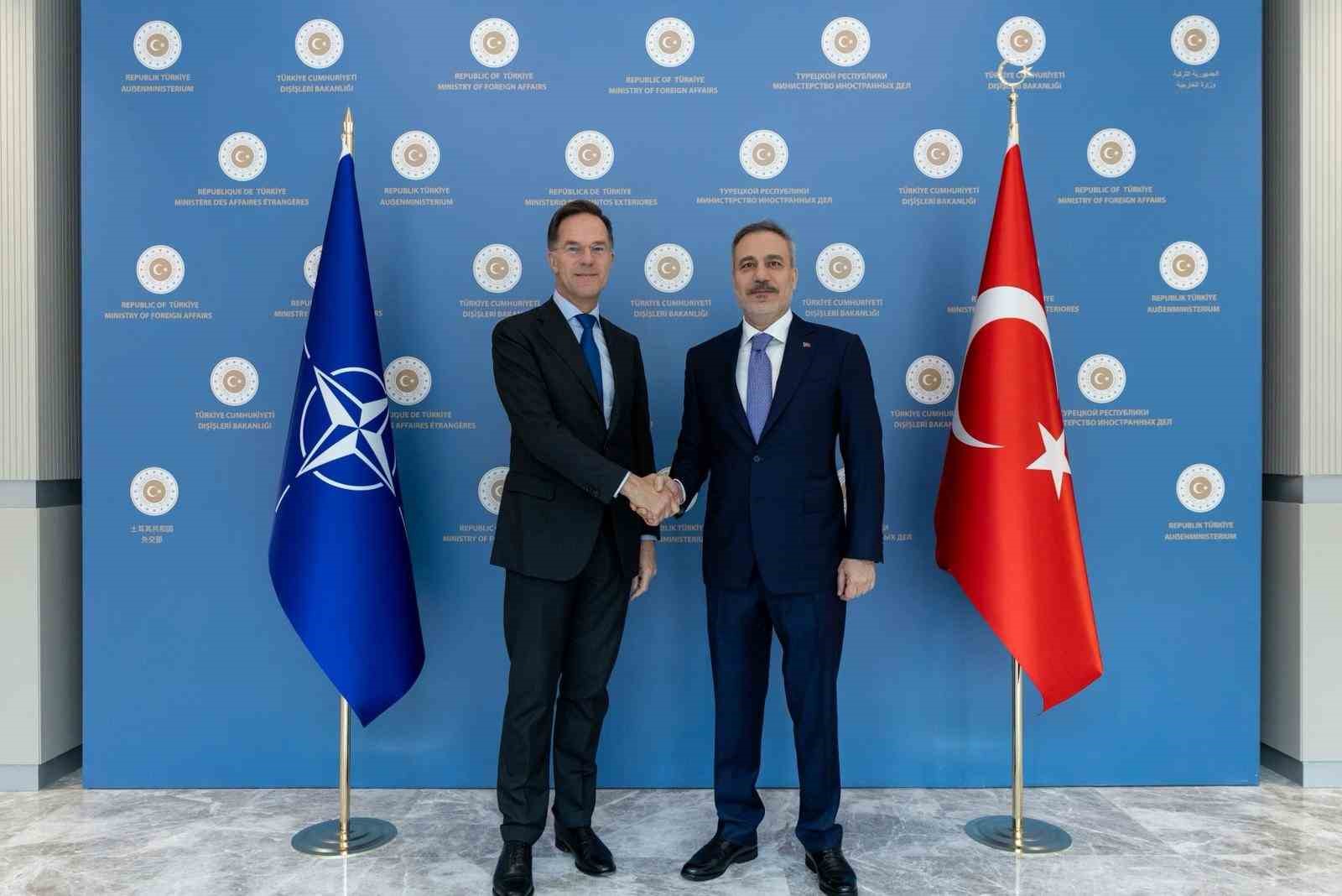 Bakan Fidan, NATO Genel Sekreteri Rutte ile görüştü
