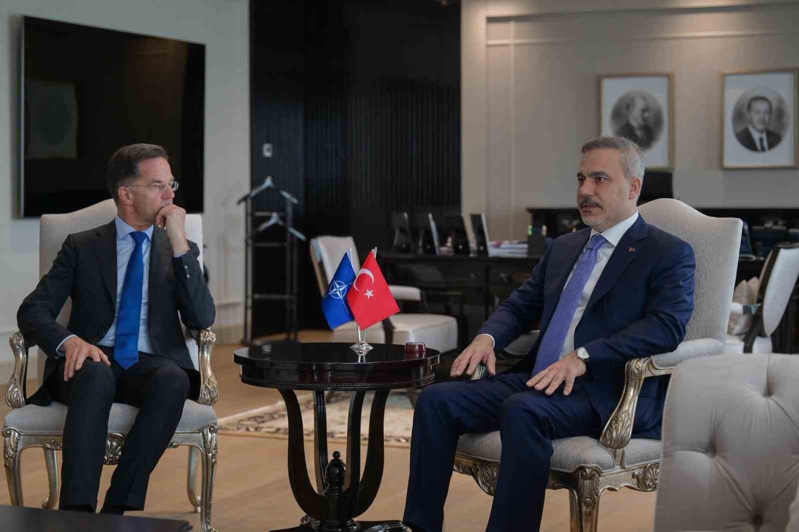 Bakan Fidan, NATO Genel Sekreteri Rutte ile görüştü
