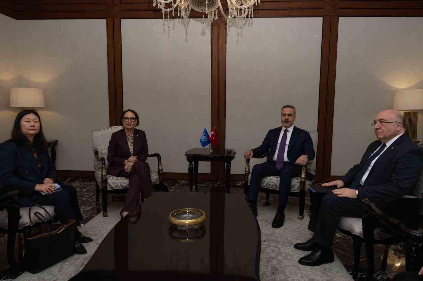 Bakan Fidan, UNCTAD Genel Sekreteri Grynspan’ı kabul etti
