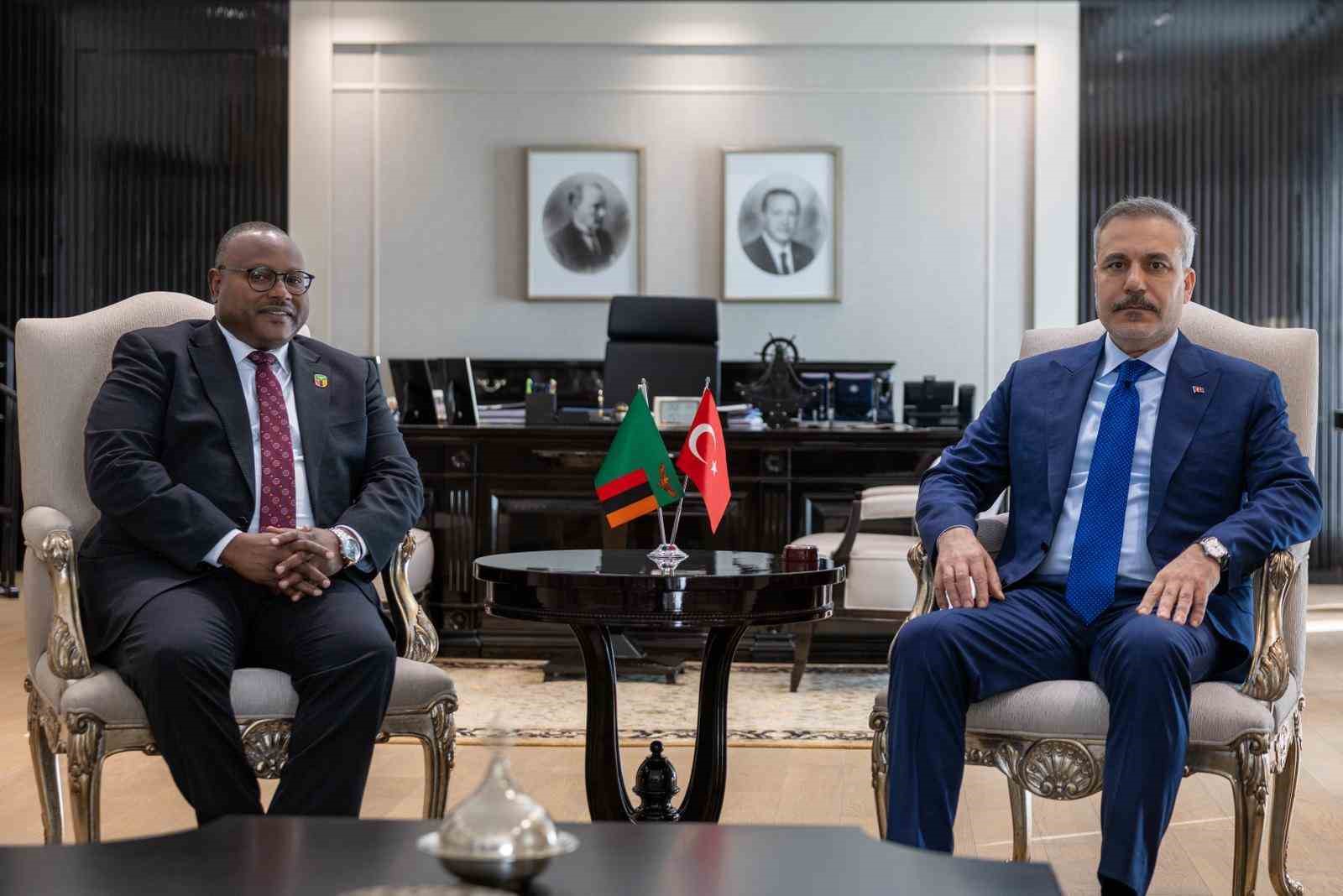 Bakan Fidan, Zambiya Dışişleri Bakanı Haimbe ile bir araya geldi
