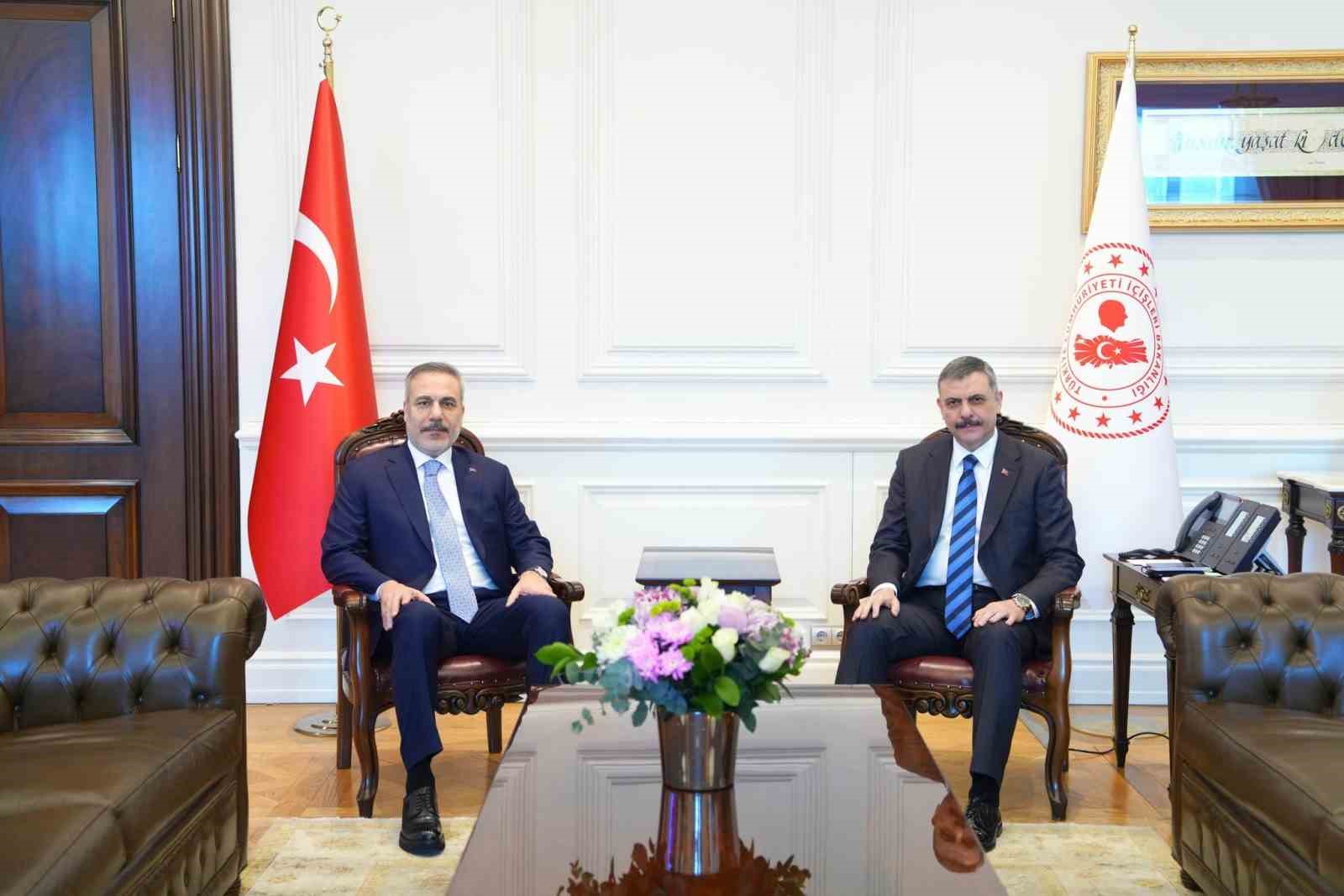 Bakan Fidan’dan Bakan Çiftçi’ye "hayırlı olsun" ziyareti
