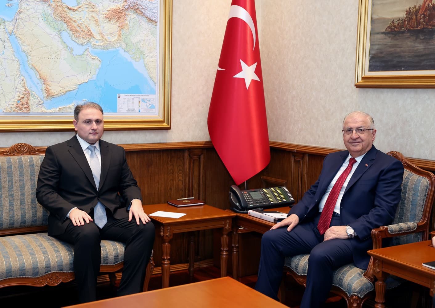 Bakan Güler, Azerbaycan Savunma Sanayii Bakanı Mustafayev ile görüştü
