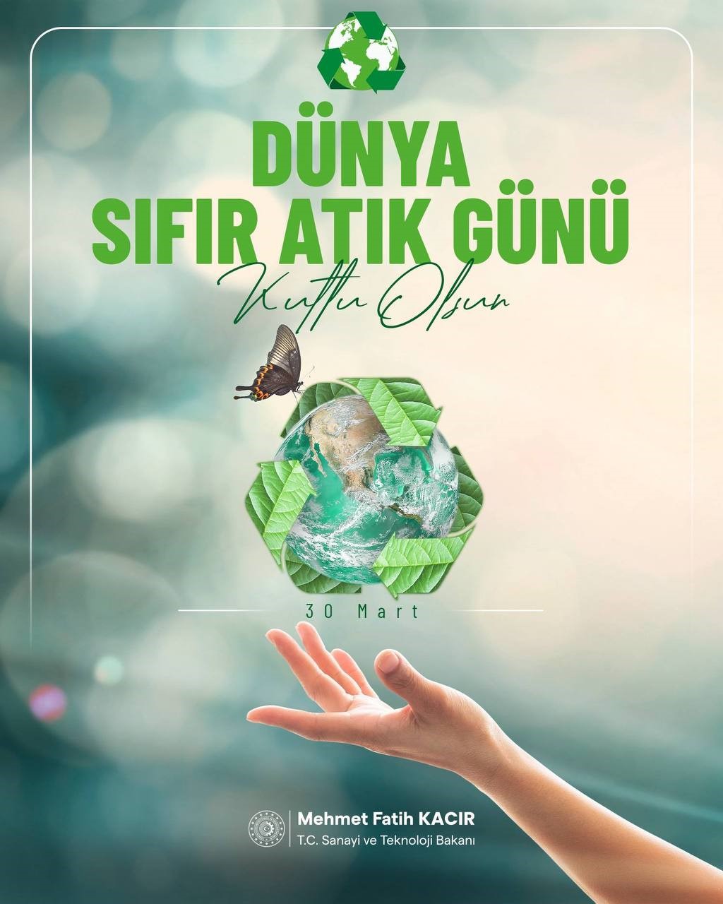 Bakan Kacır: "Daha yaşanabilir ve adil bir dünya için israfı azaltmak, kaynaklara sahip çıkmak ve sorumluluk almak hepimizin ortak görevi"
