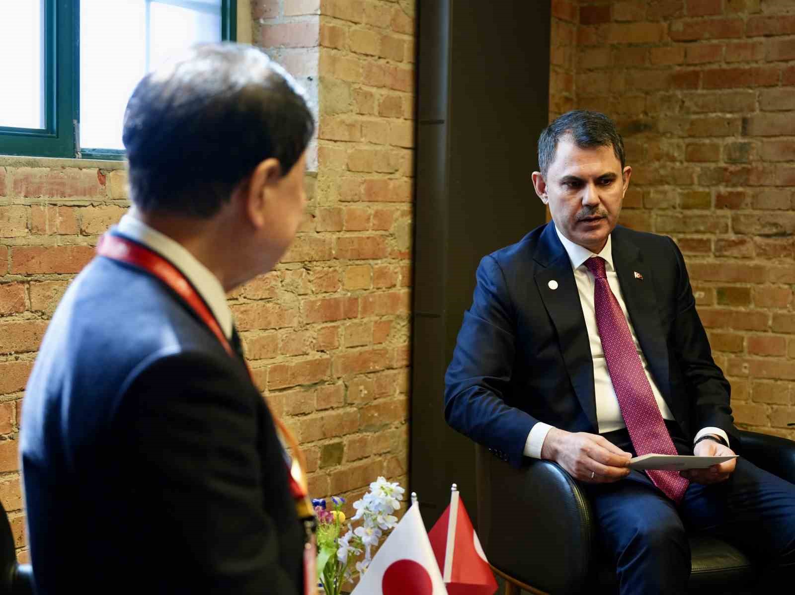 Bakan Kurum, BM İcra Sekreteri Stiell ve İngiliz, Alman ve Japon mevkidaşları ile görüştü
