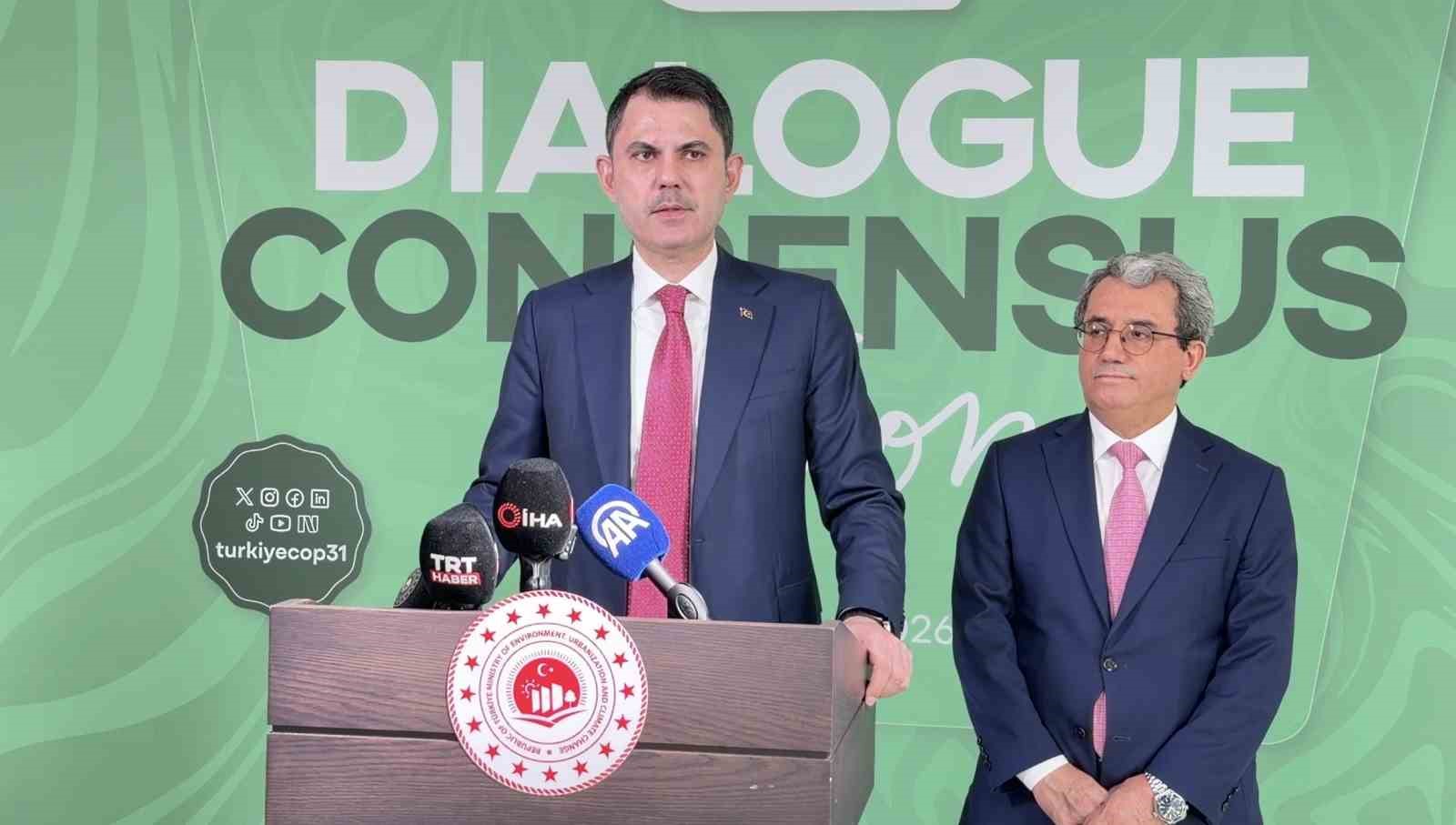 Bakan Kurum: "Ülkeler artık taahhütlerin değil, uygulamaların konuşulduğu bir COP olmasını arzu ediyor"
