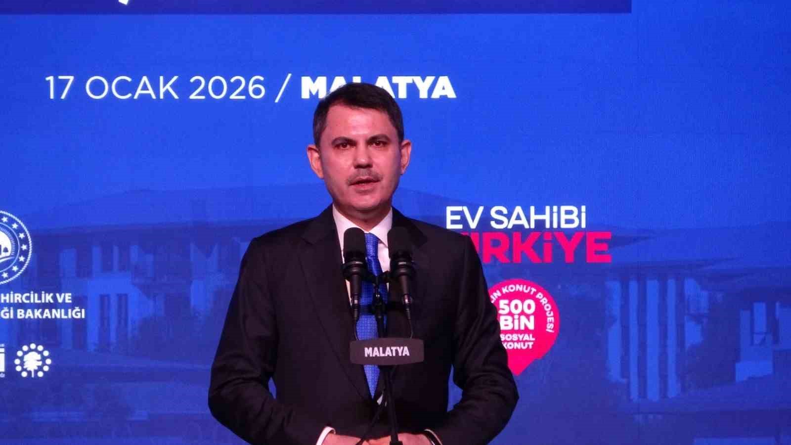 Bakan Kurum: "Yüzyılın Konut Projesi ile Türkiye genelinde 500 bin sosyal konut inşa ediyoruz"
