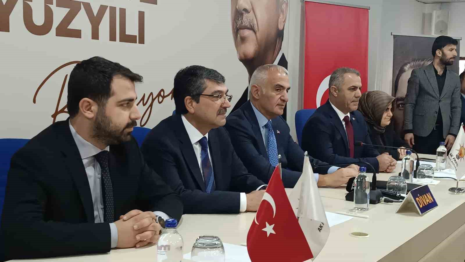 Bakan Mehmet Nuri Ersoy: "Batman’a 24 yılda 474 milyon liralık kültür ve turizm yatırımı yaptık"
