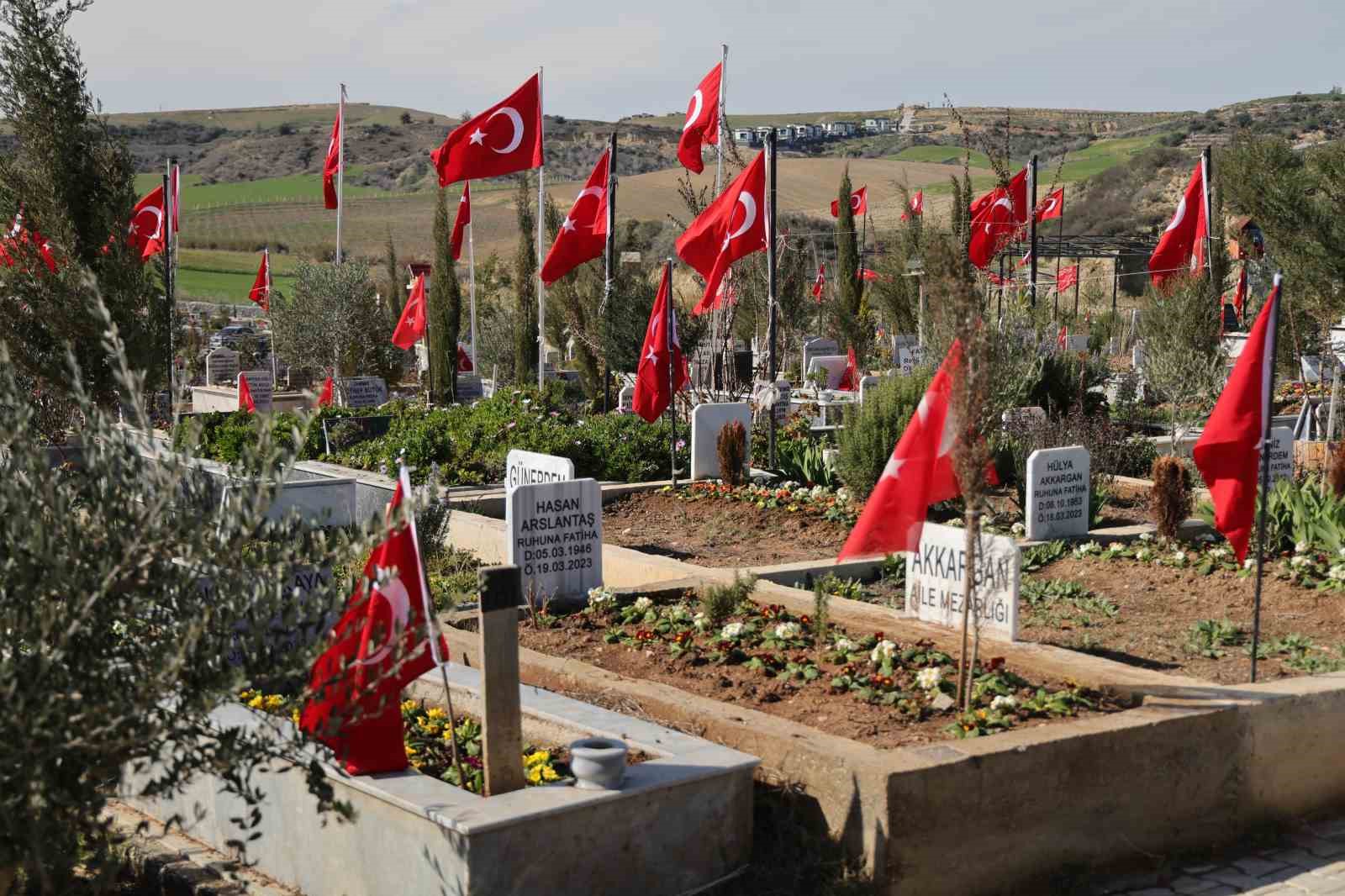 Bakan Yumaklı, deprem şehitlerinin kabirlerini ziyaret etti
