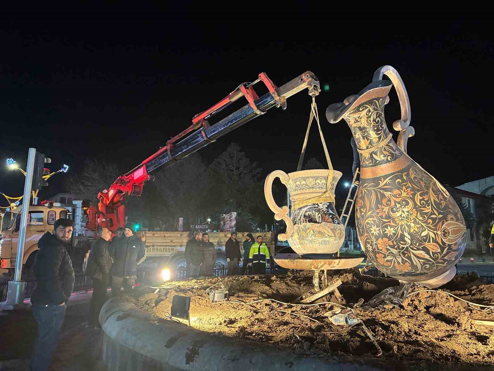 Bakır sürahi geçici olarak yerinden kaldırıldı
