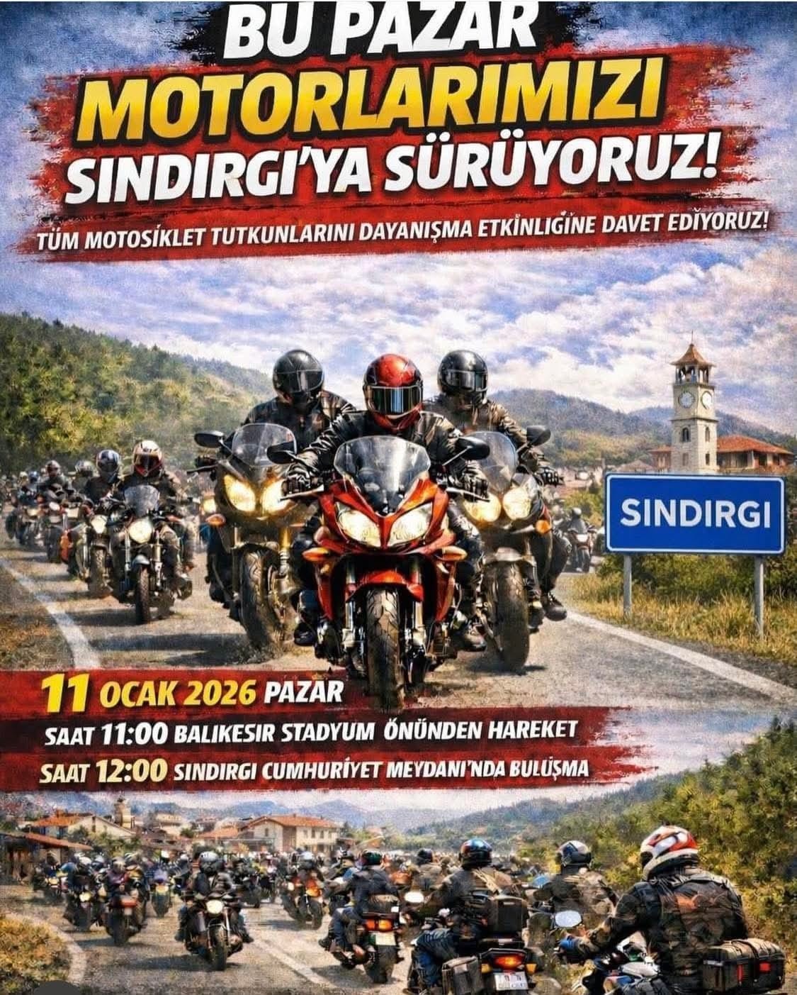 Balıkesirli motosikletçiler Sındırgı’da buluşuyor
