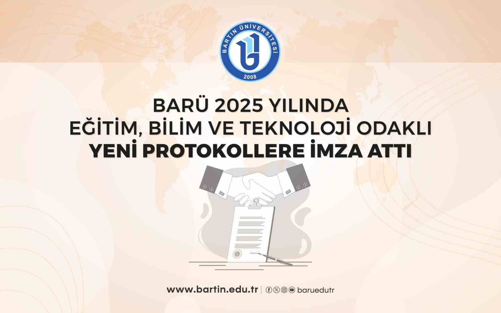 BARÜ 2025 yılında eğitim, bilim ve teknoloji odaklı yeni protokollere imza attı
BARÜ 2025 yılında eğitim, bilim ve teknoloji odaklı yeni protokollere imza attı