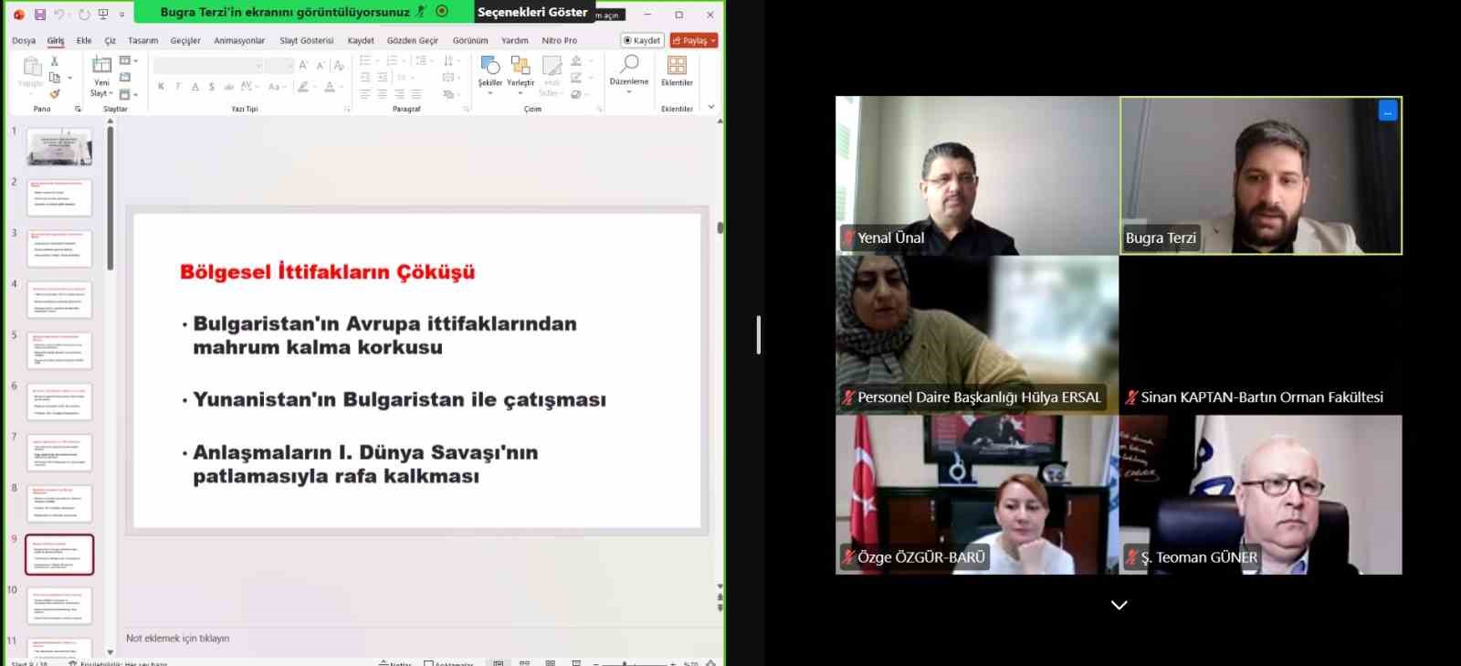 BARÜ’de Çanakkale Cephesi ve 18 Mart Boğaz Zaferi anlatıldı
