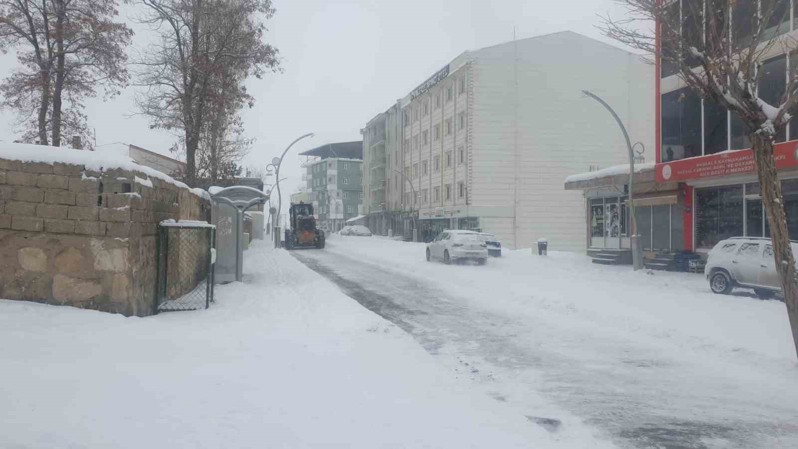 Başkale’de kar yağışı
