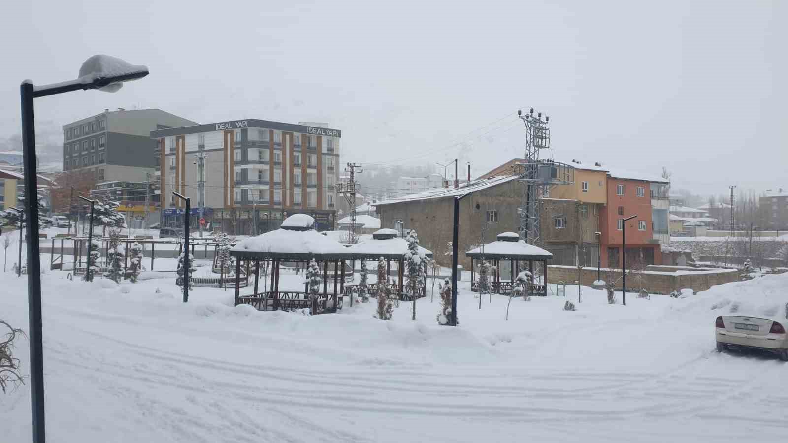 Başkale’de kar yağışı
