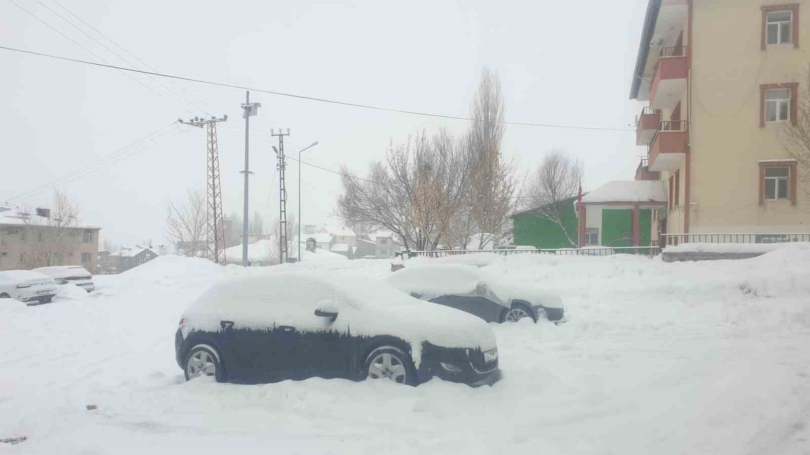 Başkale’de kar yağışı
