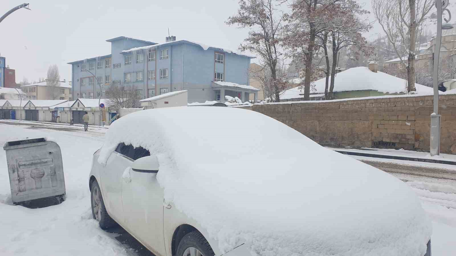 Başkale’de kar yağışı
