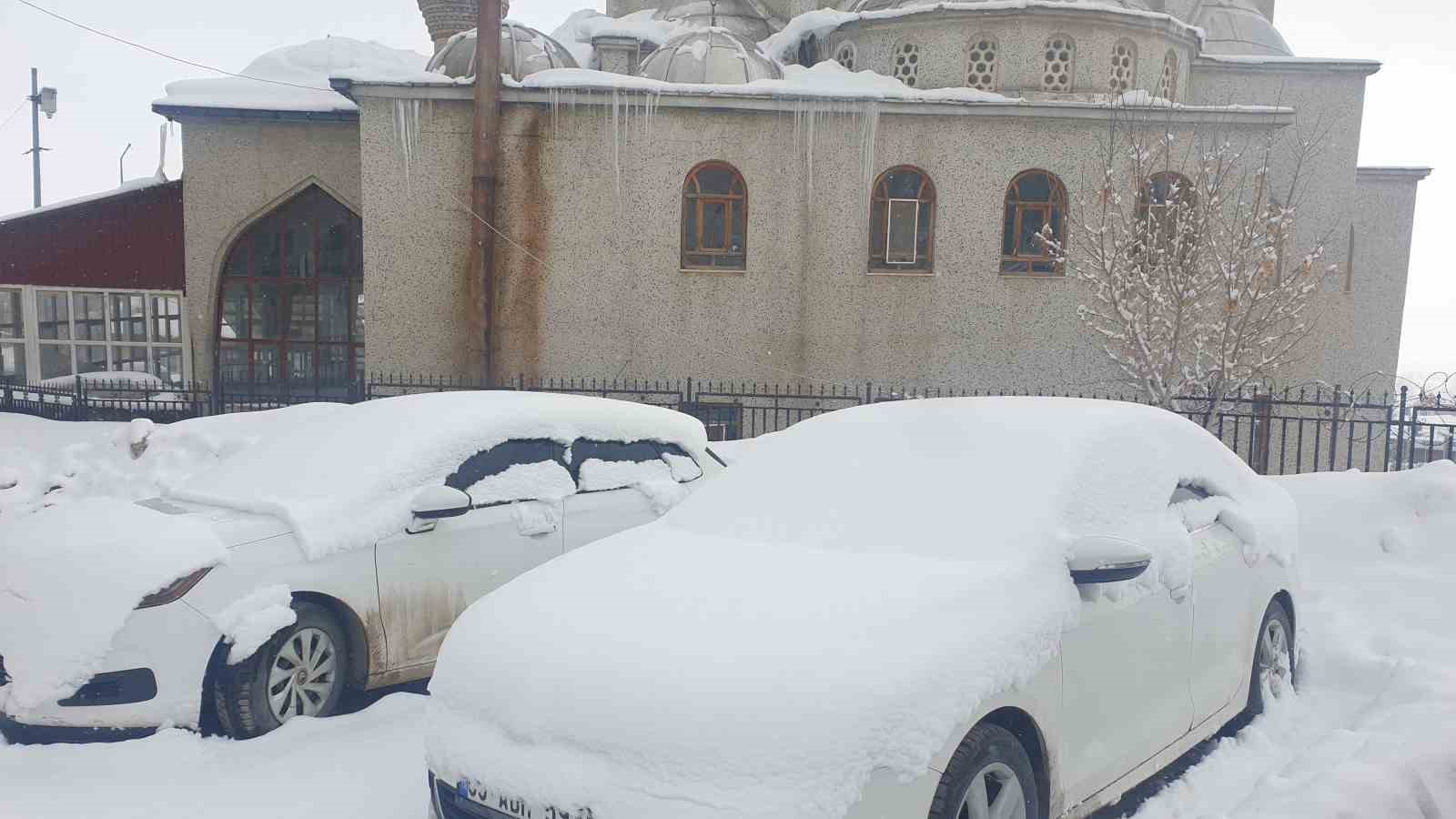 Başkale’de kar yağışı
