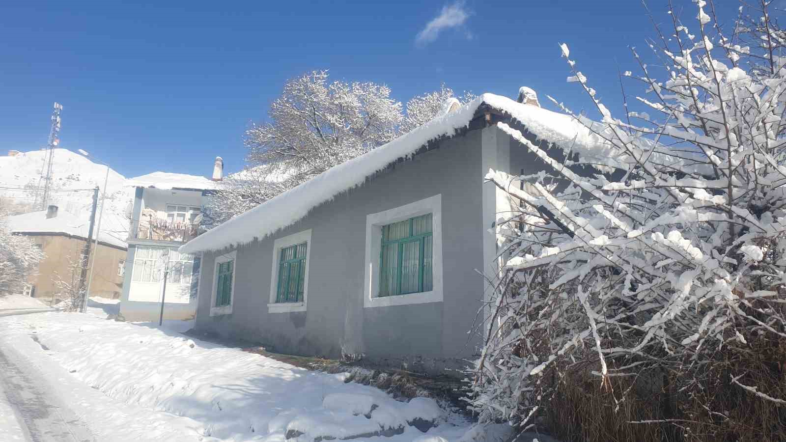 Başkale’de kar yağışı
