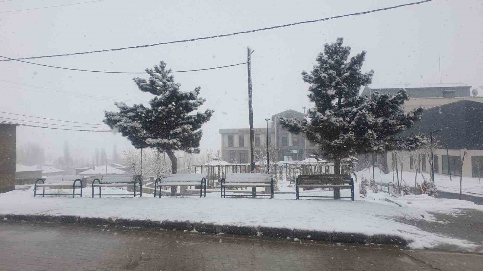 Başkale’de kar yağışı
