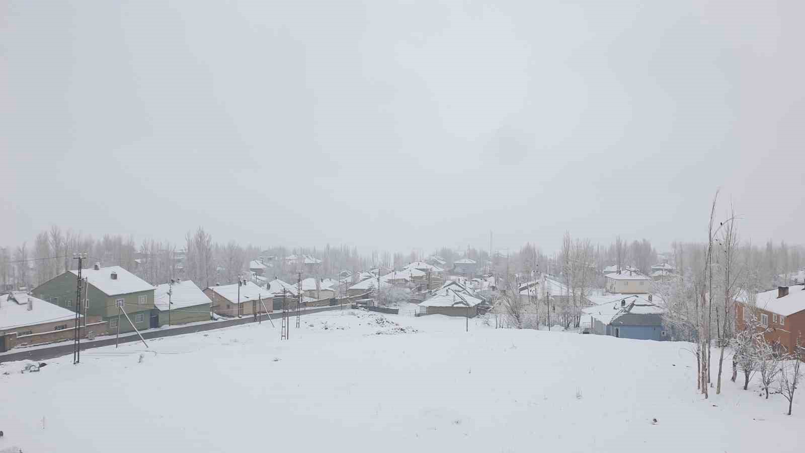 Başkale’de kar yağışı
