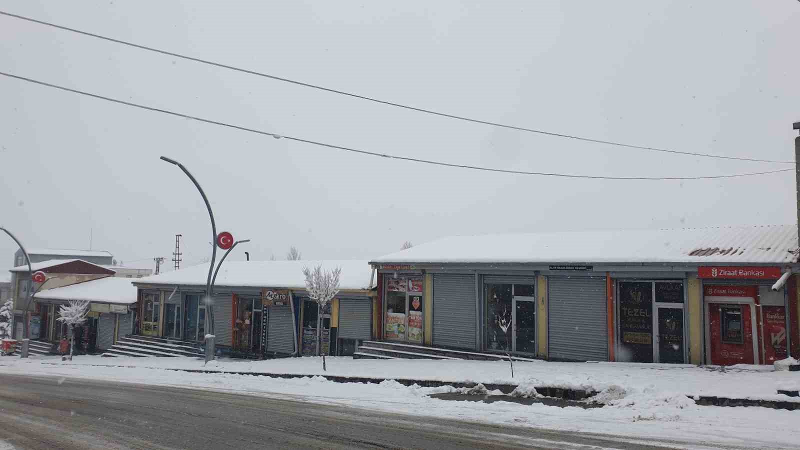 Başkale’de kar yağışı
