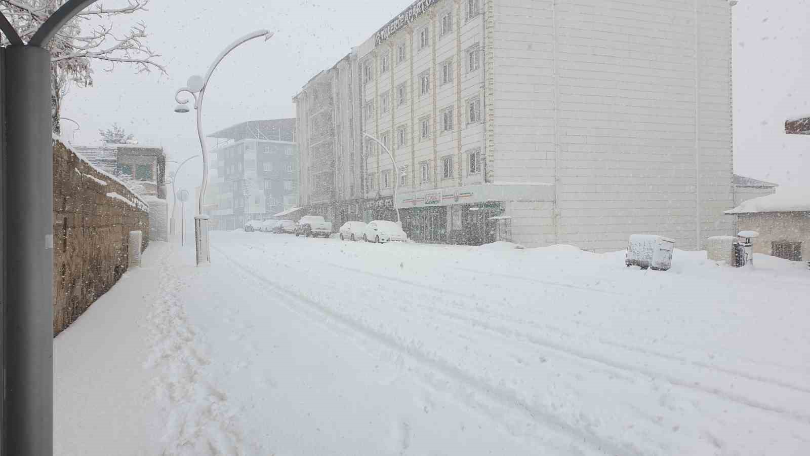Başkale’de yoğun kar yağışı
