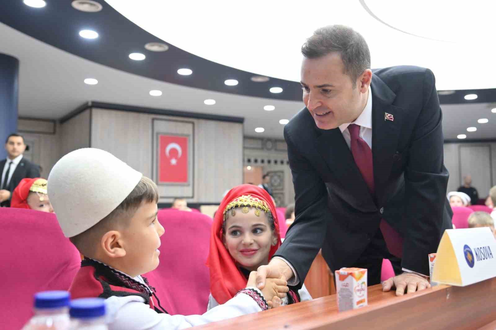 Başkan Akın, dünya çocuklarını ağırladı
