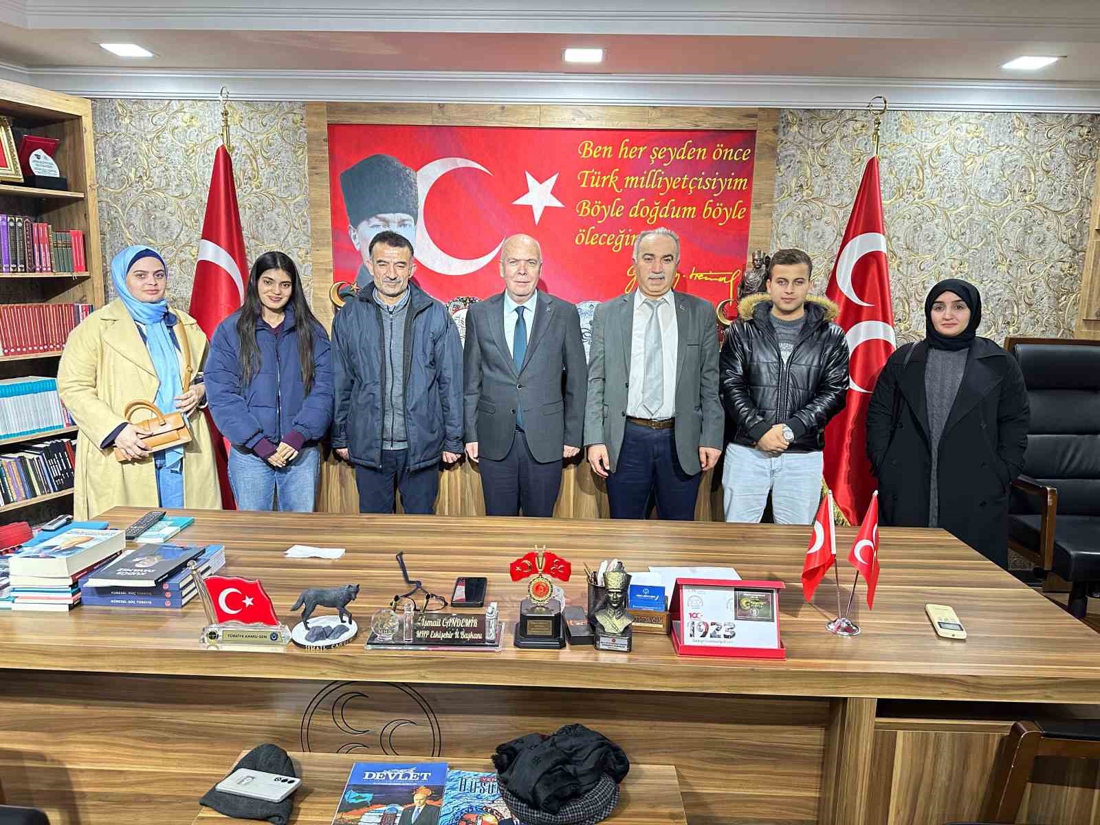 Başkan Candemir’e uluslararası öğrenciler hakkında bilgi verdiler
