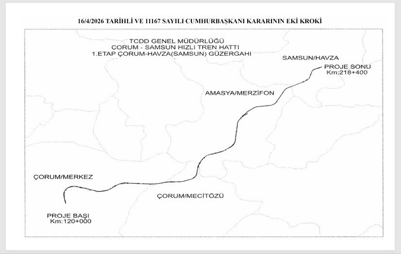 Başkan Doğan: "Çorum-Samsun Hızlı Tren Hattı, yeni bir dönemin kapısını aralayacak"
