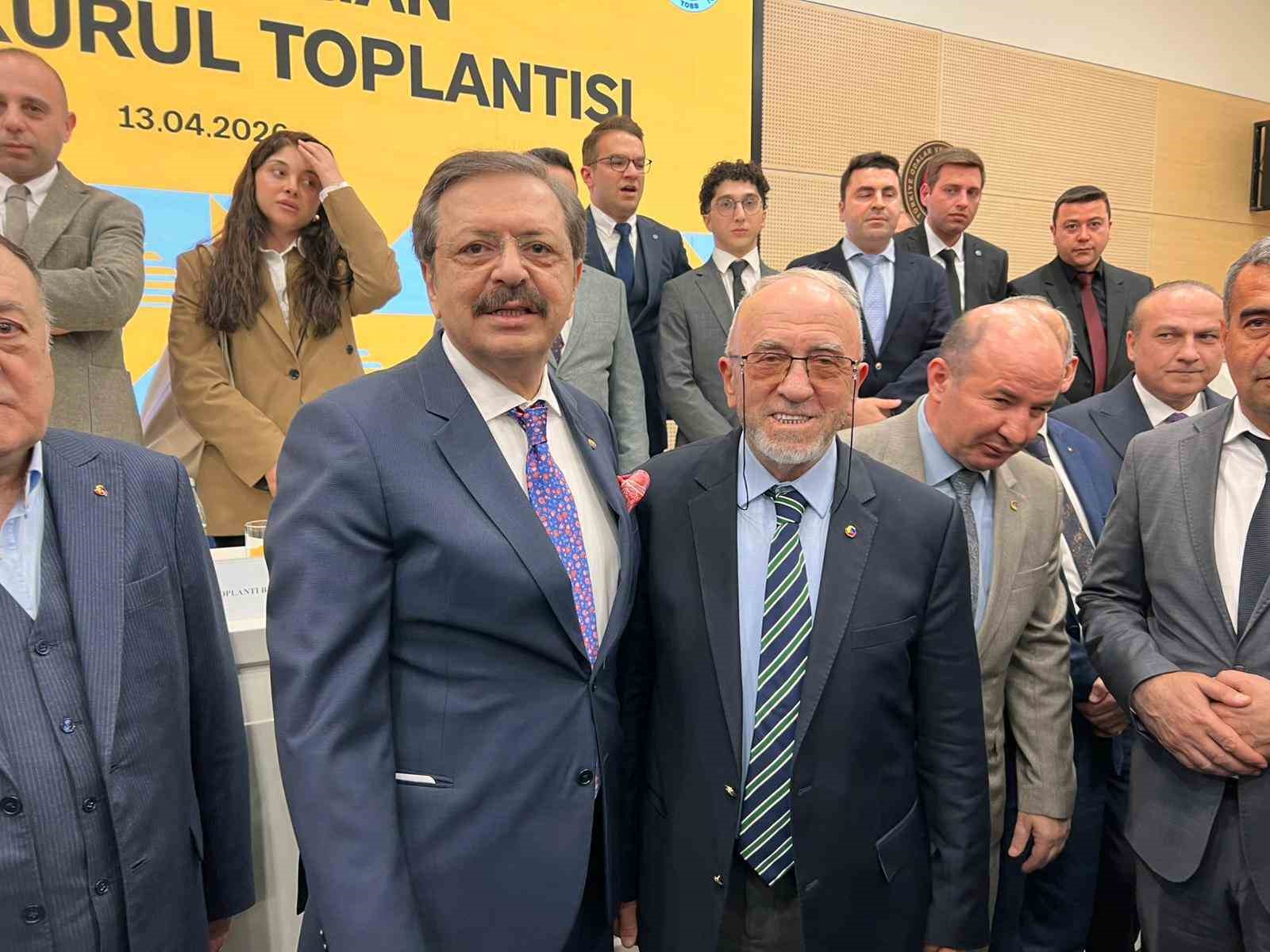 Başkan Dumandağ, TOBB Başkanı Hisarcıklıoğlu ile bir araya geldi
