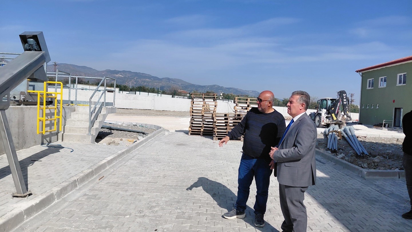 Başkan Erol, Atıksu Tesisi inşaatını inceledi
