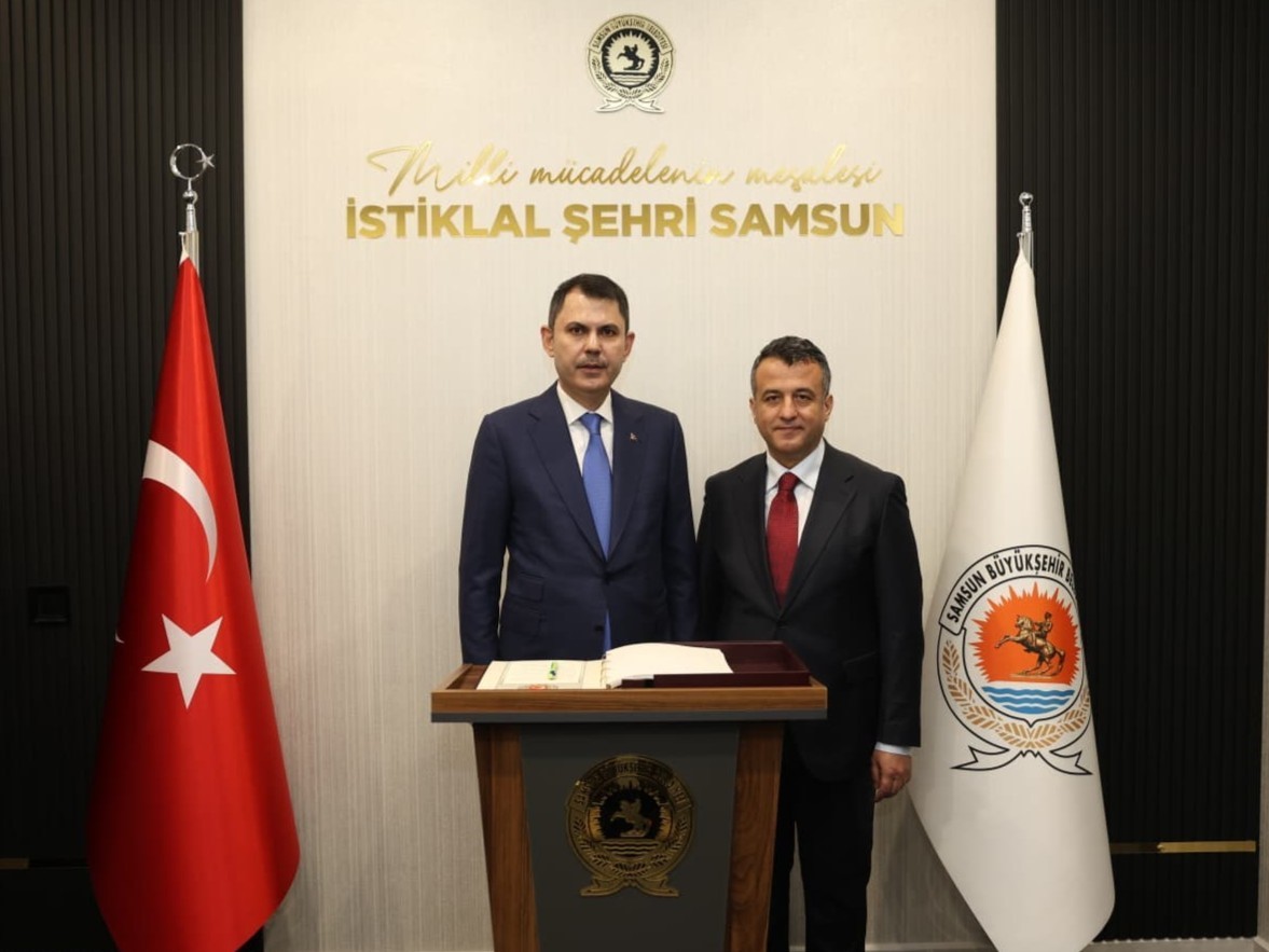 Başkan Halit Doğan, Bakan Murat Kurum’a Samsun projelerini anlattı

