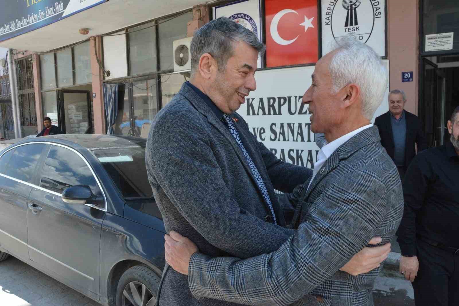 Başkan Künkcü, Karpuzlu ve Çine’de esnaflarla bir araya geldi
