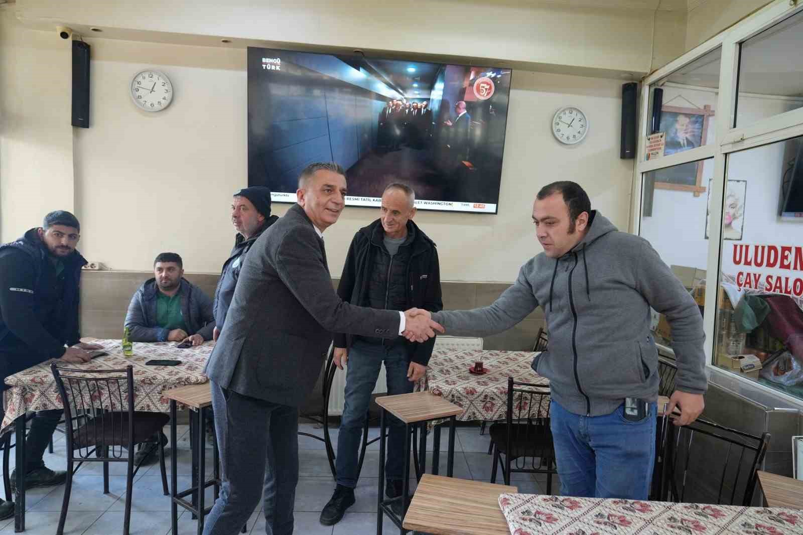 Başkan Şimşek esnafın sorunlarını dinledi
