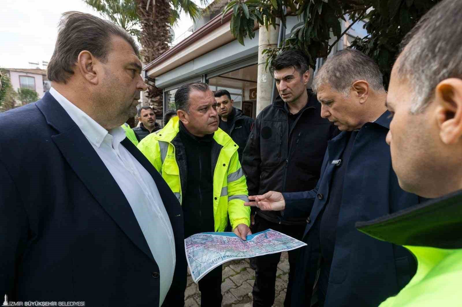 Başkan Tugay’dan Seferihisar’da yağıştan etkilenenlere yerinde destek
