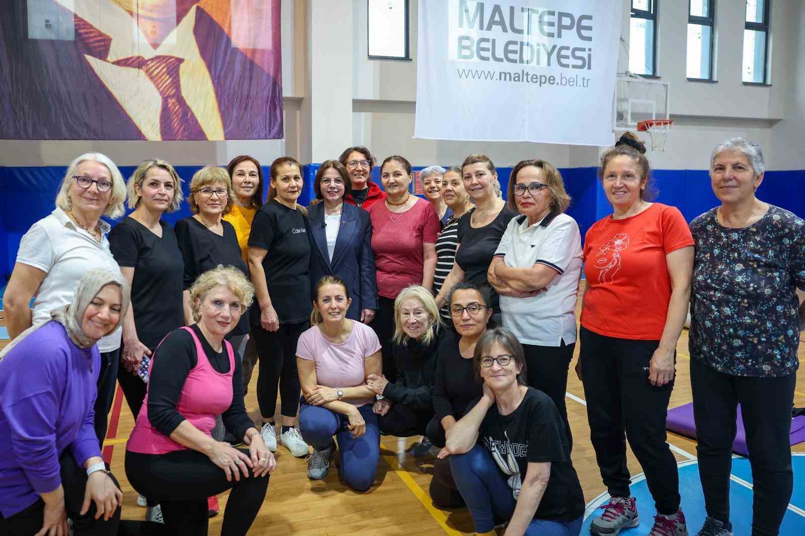 Başkanı Köymen, spor yapan kadınlarla buluştu
