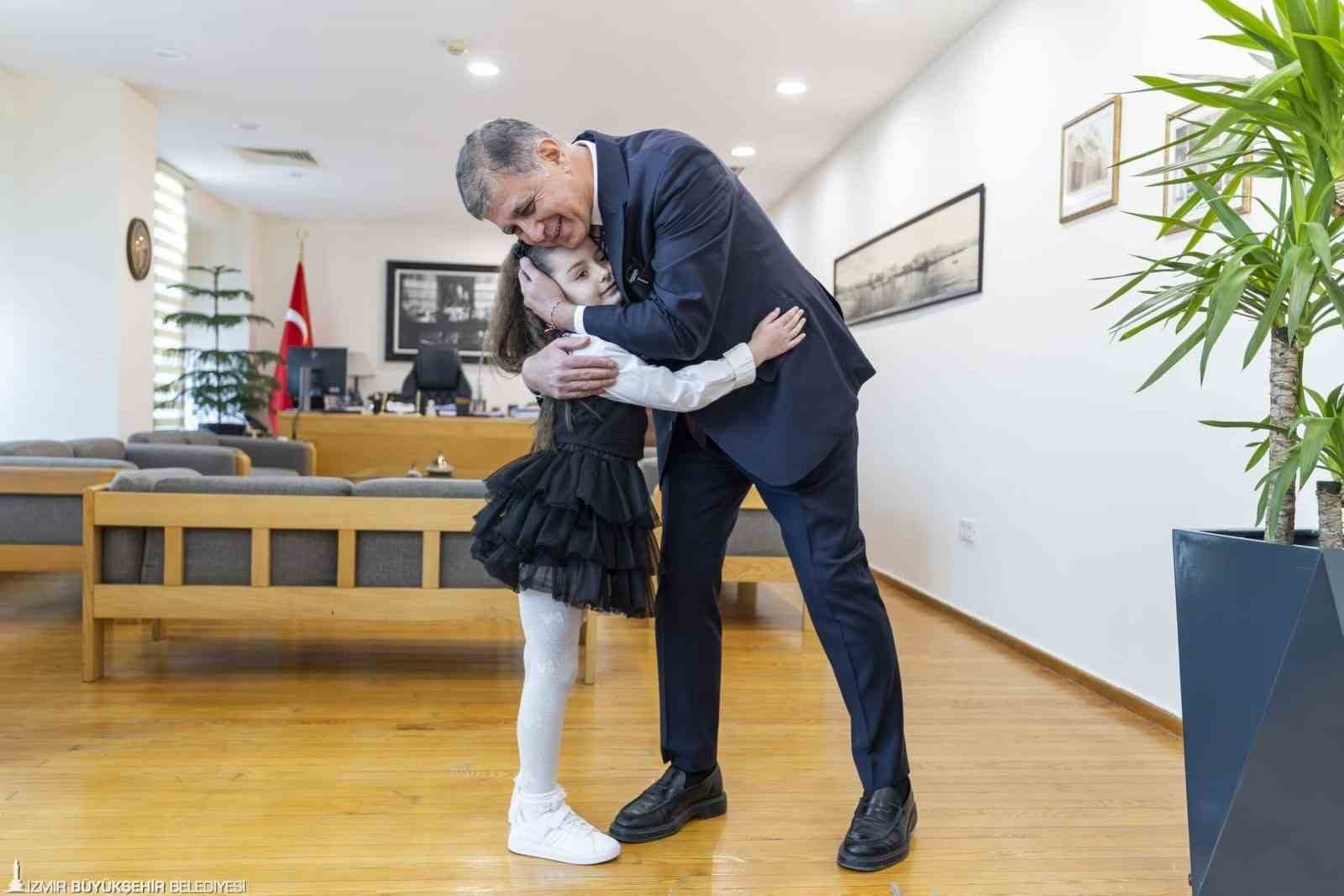 Başkanlık makamında gurur veren buluşma
