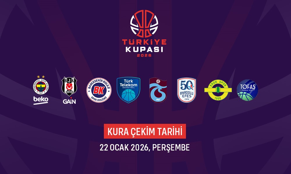 Basketbolda Türkiye Kupası’nda mücadele edecek takımlar belli oldu
