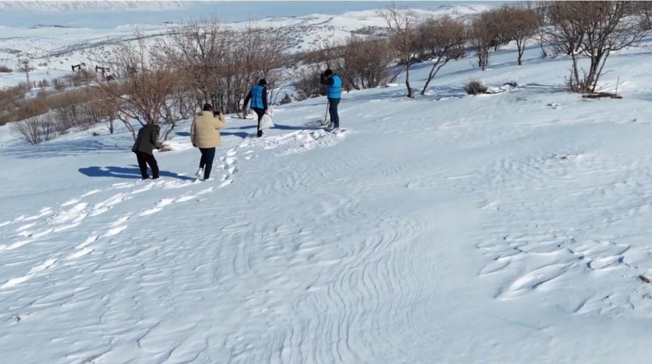 Batman’da yaban hayvanları için doğaya yem bırakıldı

